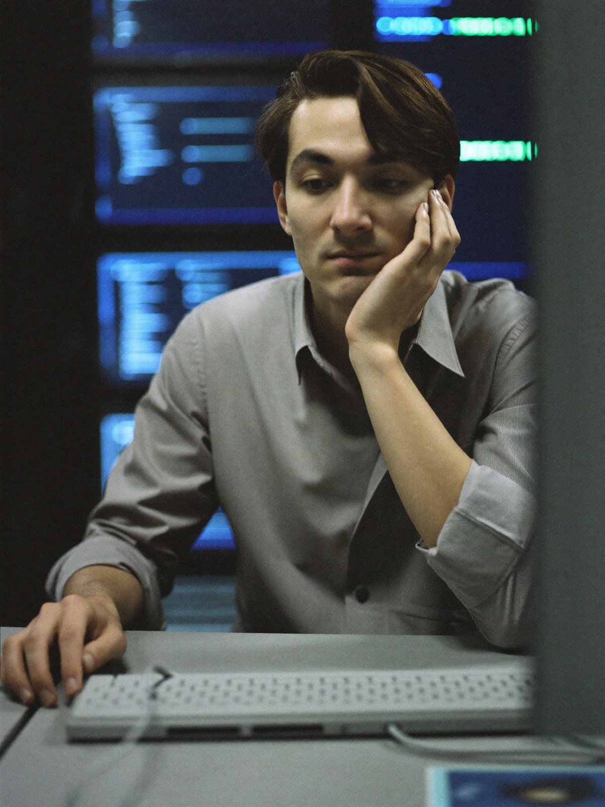 A IT and tech worker at their place of work